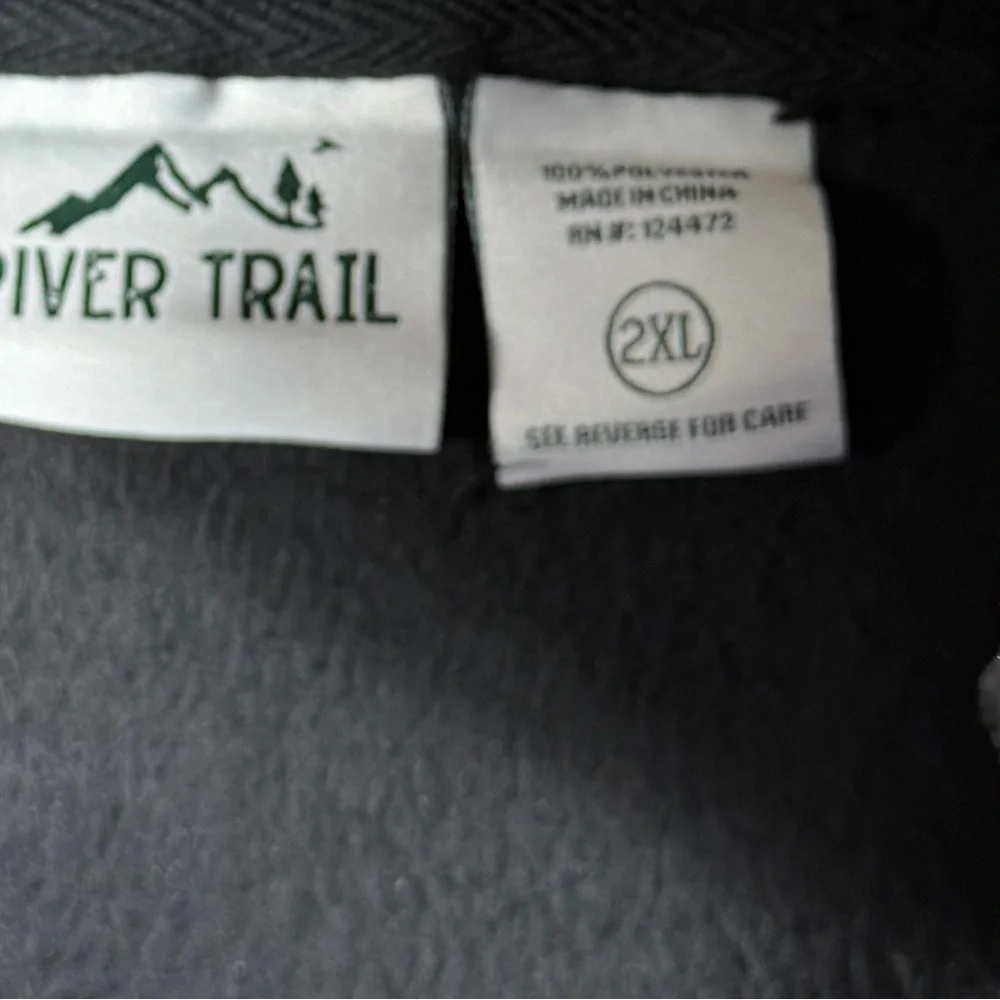 River Trail‎ Southwestern Aztec Fleece Jacket Green 2XL NWT Unisex Men Sizing